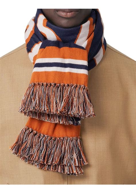 burberry logo cotton jacquard scarf|The Burberry Scarf .